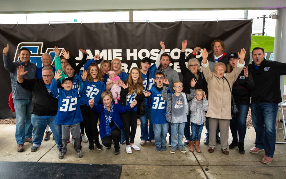 Jamie Hosford Football Center Expansion Site Celebration